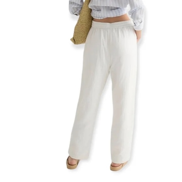 J.Crew Seaside pant in soft gauze White XXL NWT - Picture 3 of 3
